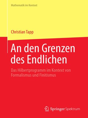 cover image of An den Grenzen des Endlichen